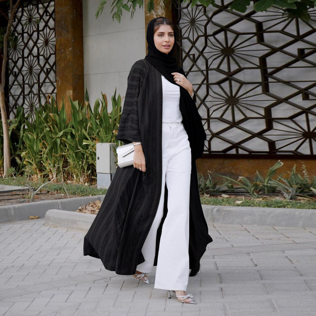 Colors Ramadan Eid Djellaba Abaya Dubai Long Sleeve Muslim Dress Kimono Opened Abaya Dubai Muslim Islam Abayas With Belt