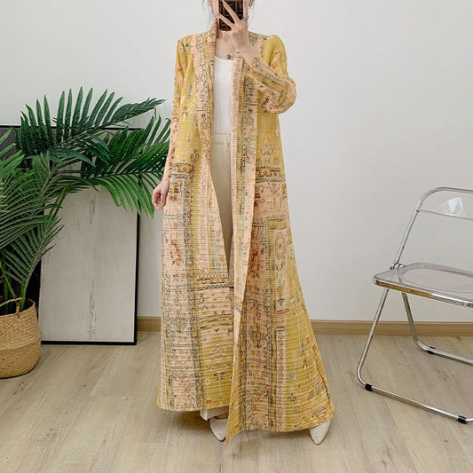 Coat Cloak Printed Women's Arabic Printed Robe